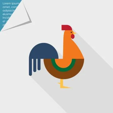 Cockerel icon Stock Illustration