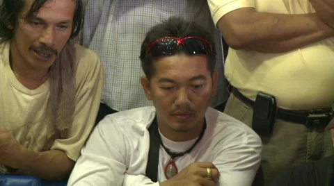 Cockfighting owners 스톡 동영상 483876