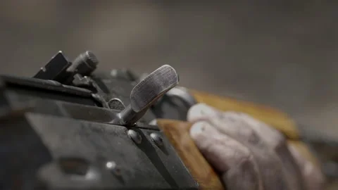 Cocking AK-47 Stock Footage 185971244