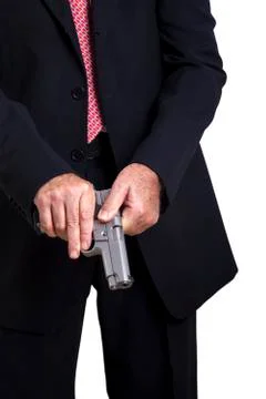 Cocking the gun Stock Photos