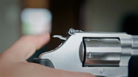 Cocking the Hammer Stock Footage 56150677