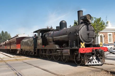 The Cockle Train, Steamranger, Victor Harbor, South Australia Stock Photos