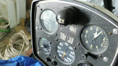 Cockpit in hang glider, Clock Avionics Indicators Stock Footage 116662650