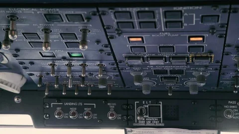 Cockpit Instrument Panel 4k Vídeo Stock 89825718