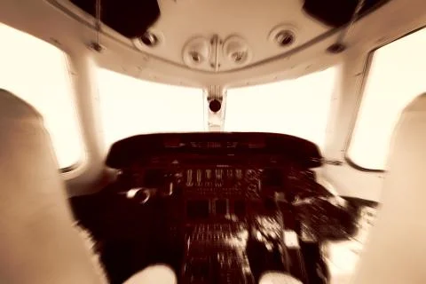 Cockpit interior Stock Photos