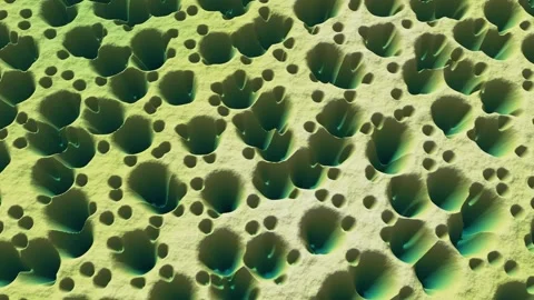 Cockpit Karst Limestone Plateau Terrain Model Green Hypsometric Tint Oblique Stock Footage 343382258