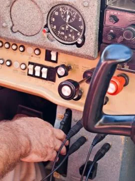 In the cockpit Stock Photos