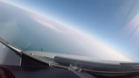 Cockpit pov sunny Stock Footage 248035197