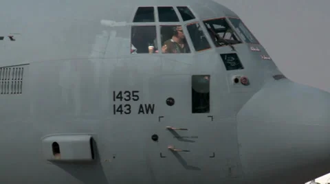 Cockpit view of C-130 Hercules | Stock Video | Pond5