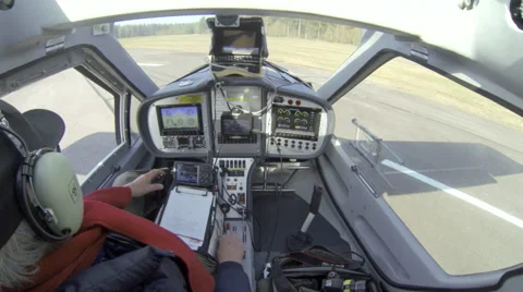Cockpit view from a microligth airplane Stock Footage 61965137