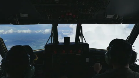 Cockpit view of plane. Video stock 54576934