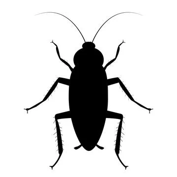 Cockroach bug icon on white background. cockroach sign. flat style. bug spray Illustrazione stock