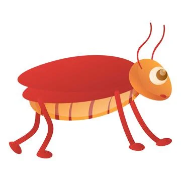 Cockroach icon, cartoon style Illustrazione stock
