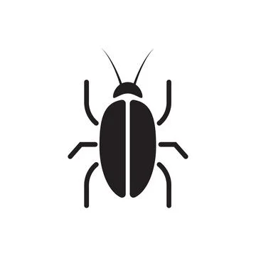 Cockroach insect icon vector for graphic design, logo, web site, social media Stock Illustration