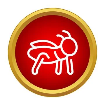 Cockroach insect a pest control concept icon 스톡 일러스트
