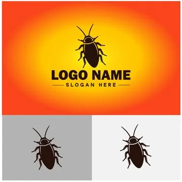 Cockroach logo vector art icon graphics for business brand icon cockroach l.. Stock Illustration