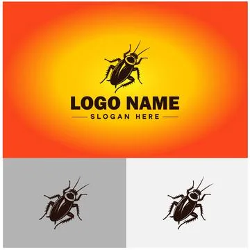 Cockroach logo vector art icon graphics for business brand icon cockroach l.. Stock Illustration