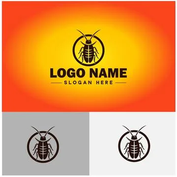 Cockroach logo vector art icon graphics for business brand icon cockroach l.. Stock Illustration