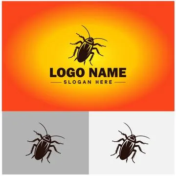 Cockroach logo vector art icon graphics for business brand icon cockroach l.. Stock Illustration