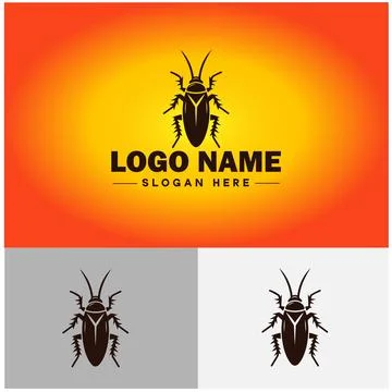 Cockroach logo vector art icon graphics for business brand icon cockroach l.. Stock Illustration