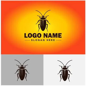 Cockroach logo vector art icon graphics for business brand icon cockroach l.. Stock Illustration