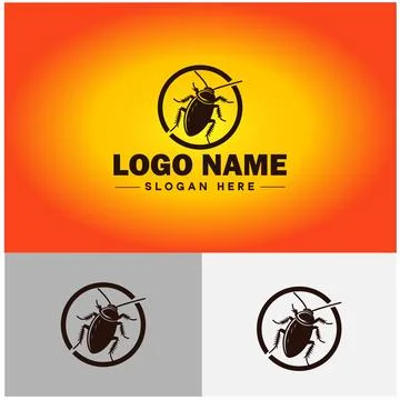 Cockroach logo vector art icon graphics for business brand icon cockroach l.. Stock Illustration
