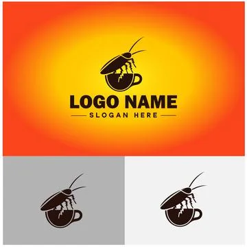 Cockroach logo vector art icon graphics for business brand icon cockroach l.. Stock Illustration
