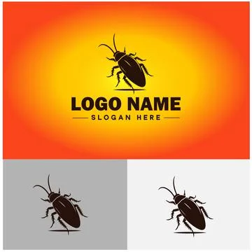 Cockroach logo vector art icon graphics for business brand icon cockroach l.. Stock Illustration