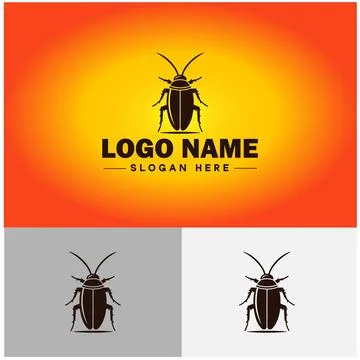 Cockroach logo vector art icon graphics for business brand icon cockroach l.. Stock Illustration