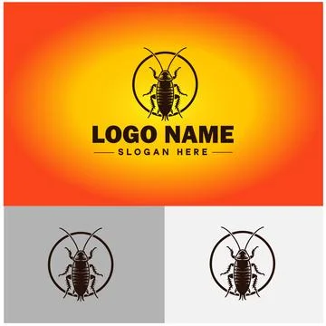 Cockroach logo vector art icon graphics for business brand icon cockroach l.. Stock Illustration