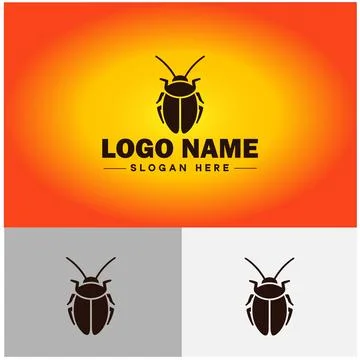 Cockroach logo vector art icon graphics for business brand icon cockroach l.. Stock Illustration