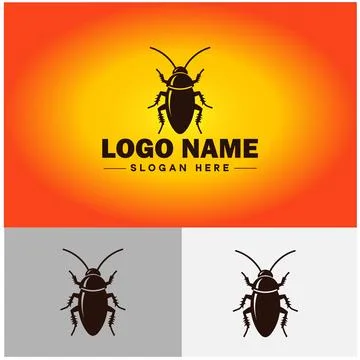 Cockroach logo vector art icon graphics for business brand icon cockroach l.. Stock Illustration