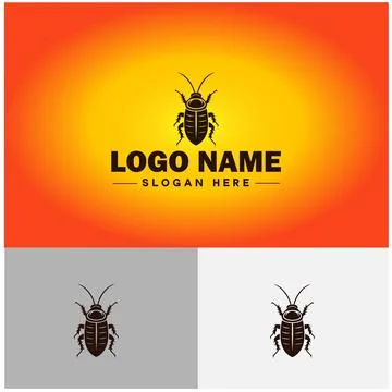 Cockroach logo vector art icon graphics for business brand icon cockroach l.. Stock Illustration