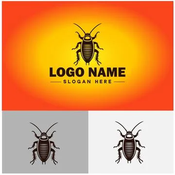 Cockroach logo vector art icon graphics for business brand icon cockroach l.. Stock Illustration