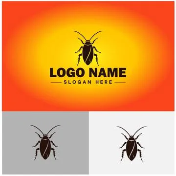 Cockroach logo vector art icon graphics for business brand icon cockroach l.. Stock Illustration
