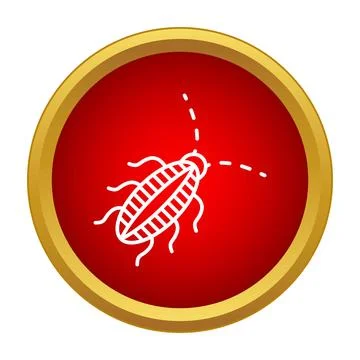 Cockroach pest control concept icon illustration Stock Illustration