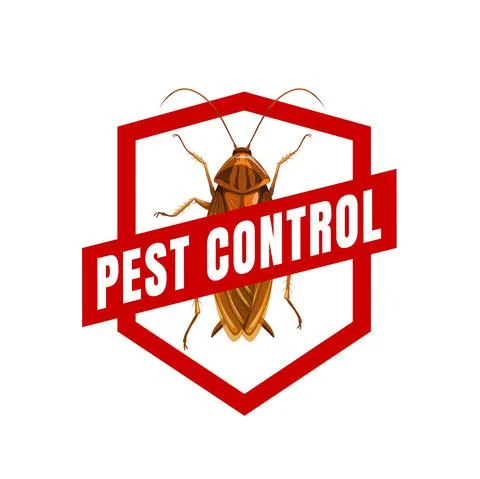 Cockroach sign of pest control vector icon Illustrazione stock