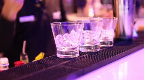 Cocktail bar Stock Footage 1122838
