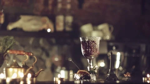 Cocktail on a bar Stock Footage 69986695