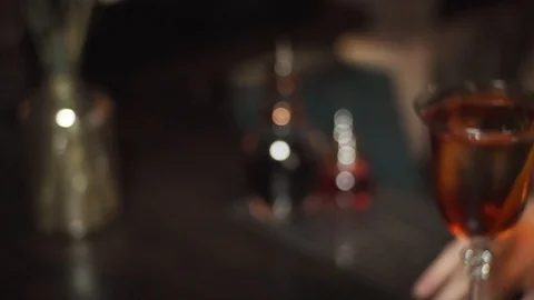 Cocktail in the bar Stock Footage 106630344