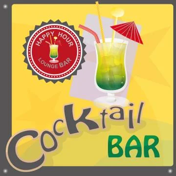 Cocktail bar Stock Illustration