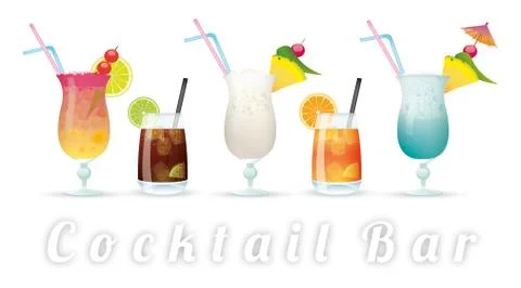 Cocktail Bar Stock Illustration
