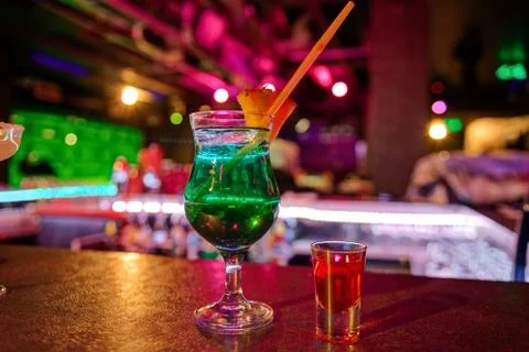 Cocktail at bar Stock Photos