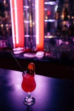 Cocktail on the bar Stock Photos