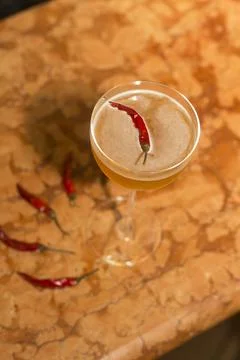 Cocktail at the bar Foto stock