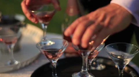 Cocktail being prepared Stock Footage 63544669