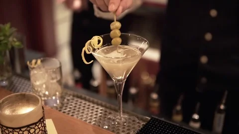 Cocktail being prepared Stock Footage 87426002