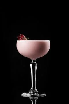 Cocktail on black background menu layout restaurant bar vodka wiskey tonic milk Stock Photos