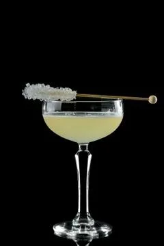 Cocktail on a black background Stock Photos