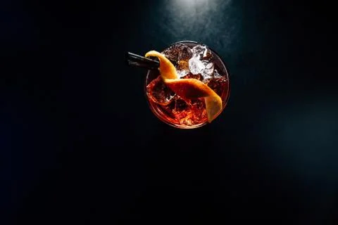 Cocktail on a black background Stock-Fotos